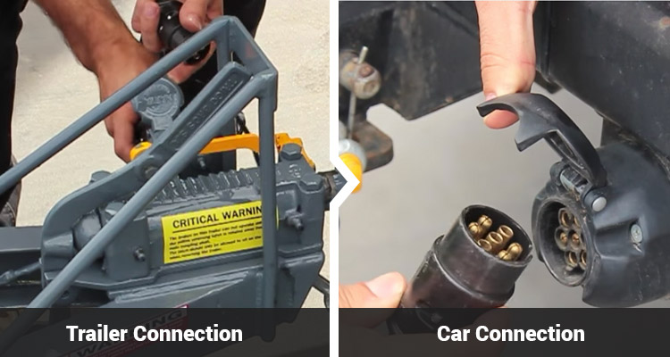 Connecting The Trailer Leads